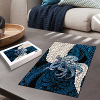 Blue Galaxy Polynesia Tribal Octopus Tattoo Puzzle Pikake Lei Polynesian Pattern LT14 - Polynesian Pride
