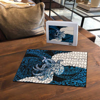 Blue Galaxy Polynesia Tribal Octopus Tattoo Puzzle Pikake Lei Polynesian Pattern LT14 - Polynesian Pride