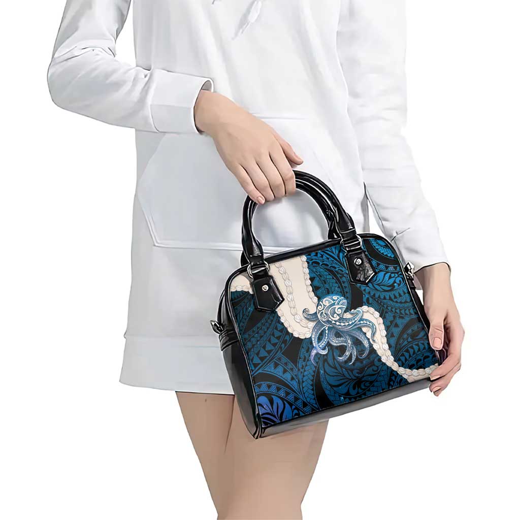 Blue Galaxy Polynesia Tribal Octopus Tattoo Shoulder Handbag Pikake Lei Polynesian Pattern LT14 - Polynesian Pride