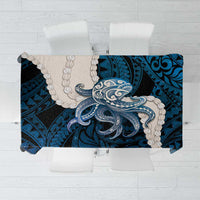 Blue Galaxy Polynesia Tribal Octopus Tattoo Tablecloth Pikake Lei Polynesian Pattern LT14 Blue - Polynesian Pride