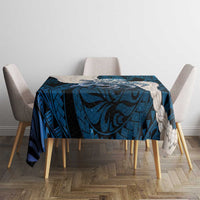 Blue Galaxy Polynesia Tribal Octopus Tattoo Tablecloth Pikake Lei Polynesian Pattern LT14 - Polynesian Pride