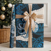 Blue Galaxy Polynesia Tribal Octopus Tattoo Wrapping Paper Pikake Lei Polynesian Pattern LT14 - Polynesian Pride