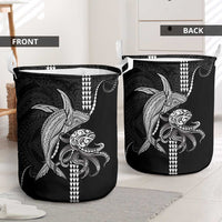 Kanaloa Aloha Hawaii Laundry Basket Humpback Whale Octopus Tattoo Kakau Pattern LT14 - Polynesian Pride
