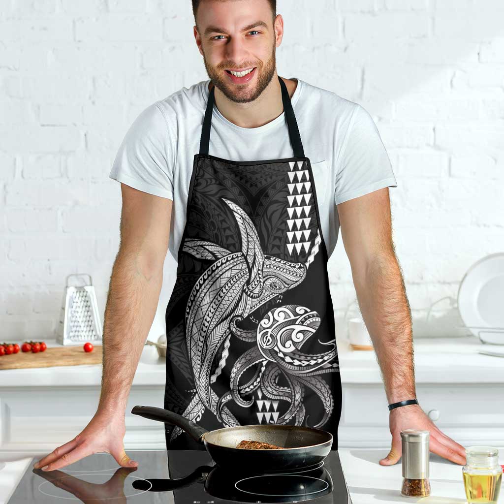 Kanaloa Aloha Hawaii Apron Humpback Whale Octopus Tattoo Kakau Pattern LT14 - Polynesian Pride