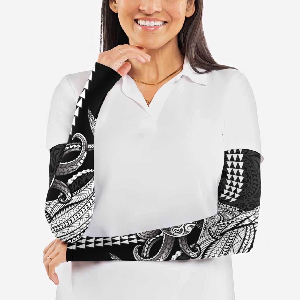 Kanaloa Aloha Hawaii Arm Sleeves Humpback Whale Octopus Tattoo Kakau Pattern LT14 - Polynesian Pride