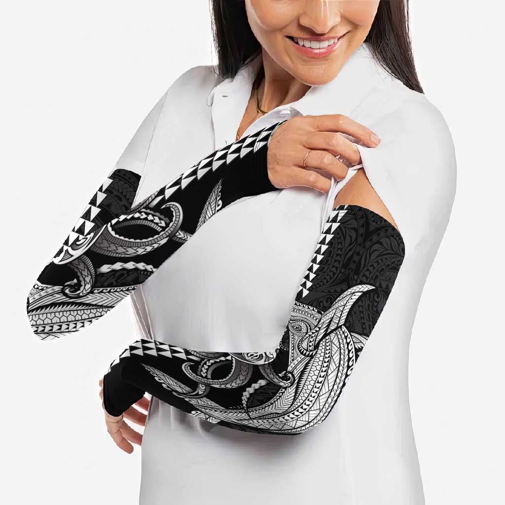 Kanaloa Aloha Hawaii Arm Sleeves Humpback Whale Octopus Tattoo Kakau Pattern LT14 - Polynesian Pride