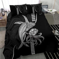 Kanaloa Aloha Hawaii Bedding Set Humpback Whale Octopus Tattoo Kakau Pattern LT14 - Polynesian Pride