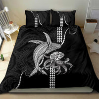 Kanaloa Aloha Hawaii Bedding Set Humpback Whale Octopus Tattoo Kakau Pattern LT14 - Polynesian Pride
