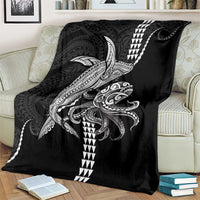 Kanaloa Aloha Hawaii Blanket Humpback Whale Octopus Tattoo Kakau Pattern LT14 - Polynesian Pride