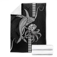 Kanaloa Aloha Hawaii Blanket Humpback Whale Octopus Tattoo Kakau Pattern LT14 - Polynesian Pride