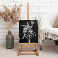 Kanaloa Aloha Hawaii Canvas Wall Art Humpback Whale Octopus Tattoo Kakau Pattern LT14 - Polynesian Pride