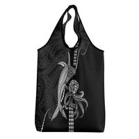 Kanaloa Aloha Hawaii Grocery Bag Humpback Whale Octopus Tattoo Kakau Pattern LT14 - Polynesian Pride