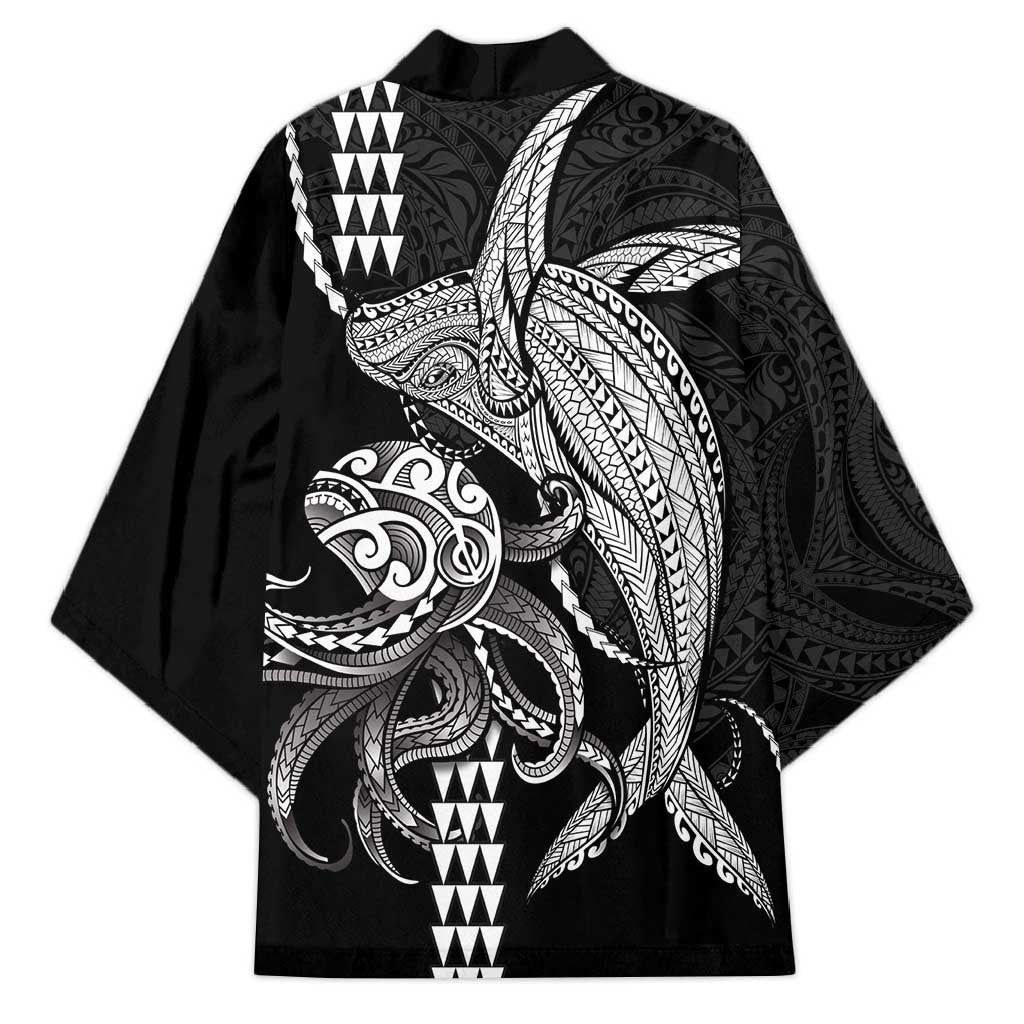 Kanaloa Aloha Hawaii Kimono Humpback Whale Octopus Tattoo Kakau Pattern LT14 - Polynesian Pride