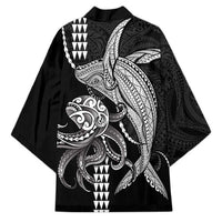 Kanaloa Aloha Hawaii Kimono Humpback Whale Octopus Tattoo Kakau Pattern LT14 - Polynesian Pride