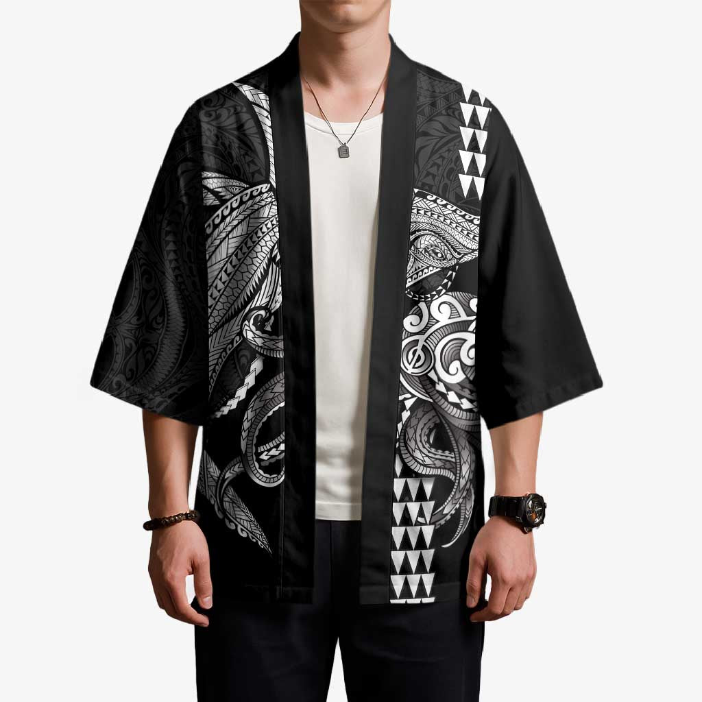 Kanaloa Aloha Hawaii Kimono Humpback Whale Octopus Tattoo Kakau Pattern LT14 - Polynesian Pride