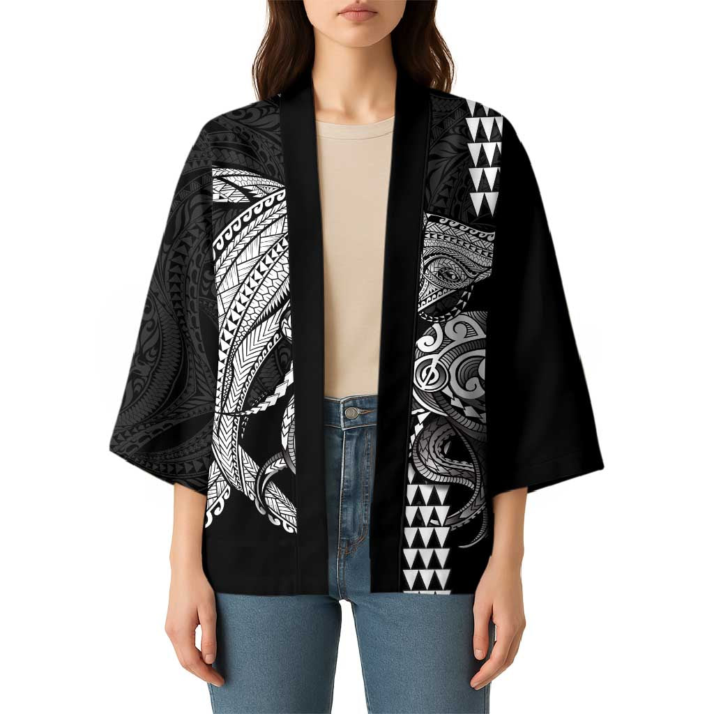 Kanaloa Aloha Hawaii Kimono Humpback Whale Octopus Tattoo Kakau Pattern LT14 - Polynesian Pride