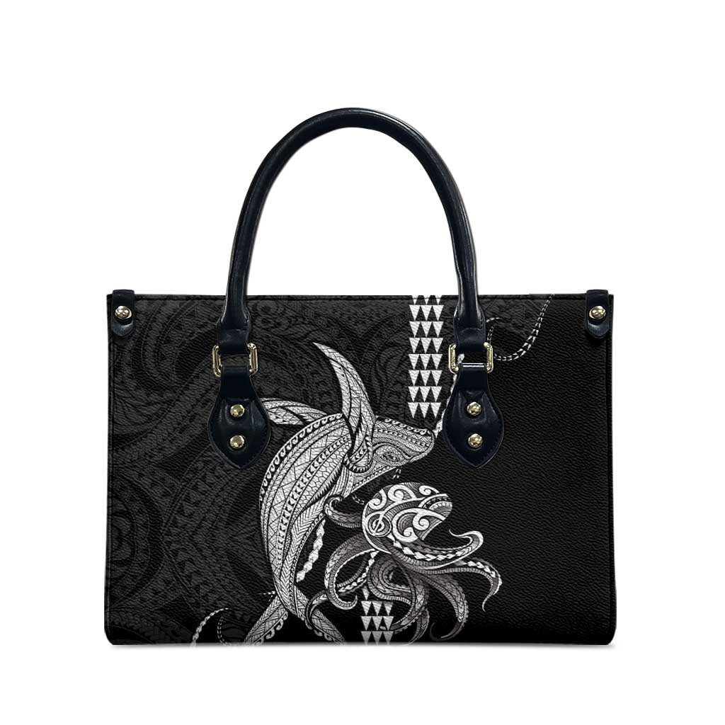 Kanaloa Aloha Hawaii Leather Bag Humpback Whale Octopus Tattoo Kakau Pattern LT14 - Polynesian Pride