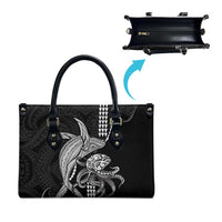 Kanaloa Aloha Hawaii Leather Bag Humpback Whale Octopus Tattoo Kakau Pattern LT14 - Polynesian Pride