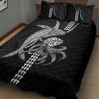 Kanaloa Aloha Hawaii Quilt Bed Set Humpback Whale Octopus Tattoo Kakau Pattern LT14 - Polynesian Pride