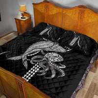 Kanaloa Aloha Hawaii Quilt Bed Set Humpback Whale Octopus Tattoo Kakau Pattern LT14 - Polynesian Pride