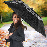 Personalised Hawaii Umbrella Humpback Whale Tattoo With Tropical Flowers Black LT14 - Polynesian Pride