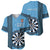 Personalised Fiji Darts Baseball Jersey Fijian Tapa Pattern - Blue