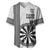 Personalised Fiji Darts Baseball Jersey Fijian Tapa Pattern - White