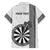 Personalised Fiji Darts Family Matching Puletasi and Hawaiian Shirt Fijian Tapa Pattern - White