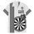 Personalised Fiji Darts Hawaiian Shirt Fijian Tapa Pattern - White