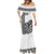 Personalised Fiji Darts Mermaid Dress Fijian Tapa Pattern - White