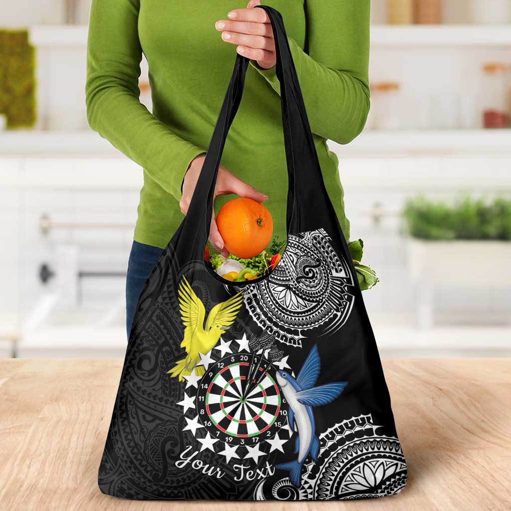 Cook Islands Darts Grocery Bag Kuki Airani Tribal Pattern LT14 - Polynesian Pride