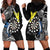 Personalised Cook Islands Darts Hoodie Dress Kuki Airani Tribal Pattern