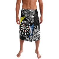 Personalised Cook Islands Darts Lavalava Kuki Airani Tribal Pattern LT14 Black - Polynesian Pride
