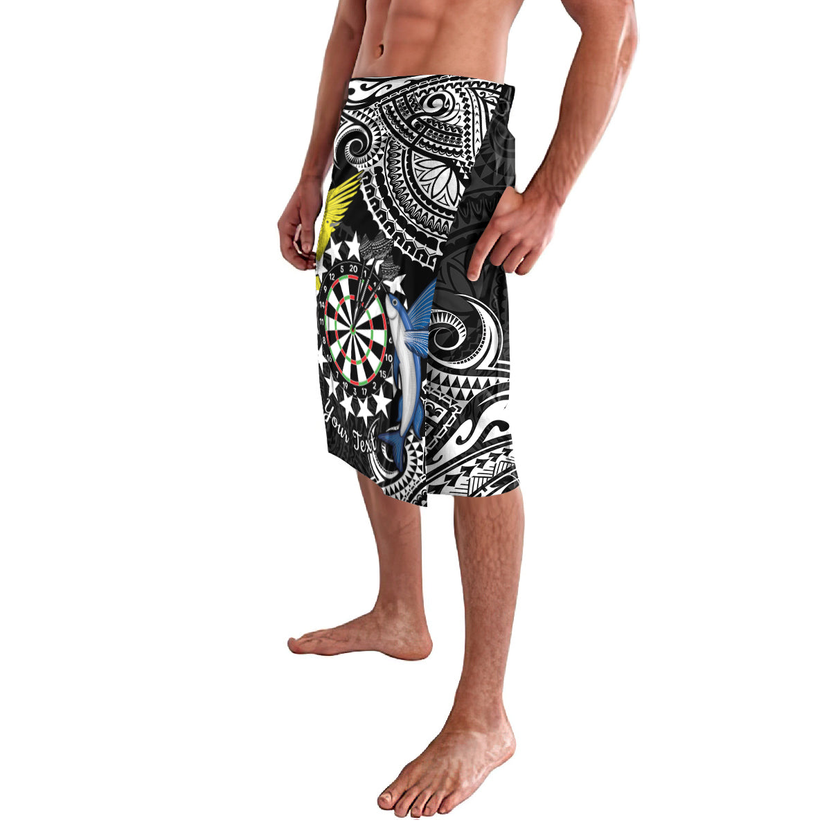 Personalised Cook Islands Darts Lavalava Kuki Airani Tribal Pattern LT14 - Polynesian Pride