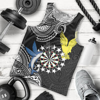 Personalised Cook Islands Darts Men Tank Top Kuki Airani Tribal Pattern LT14 - Polynesian Pride