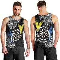Personalised Cook Islands Darts Men Tank Top Kuki Airani Tribal Pattern LT14 - Polynesian Pride