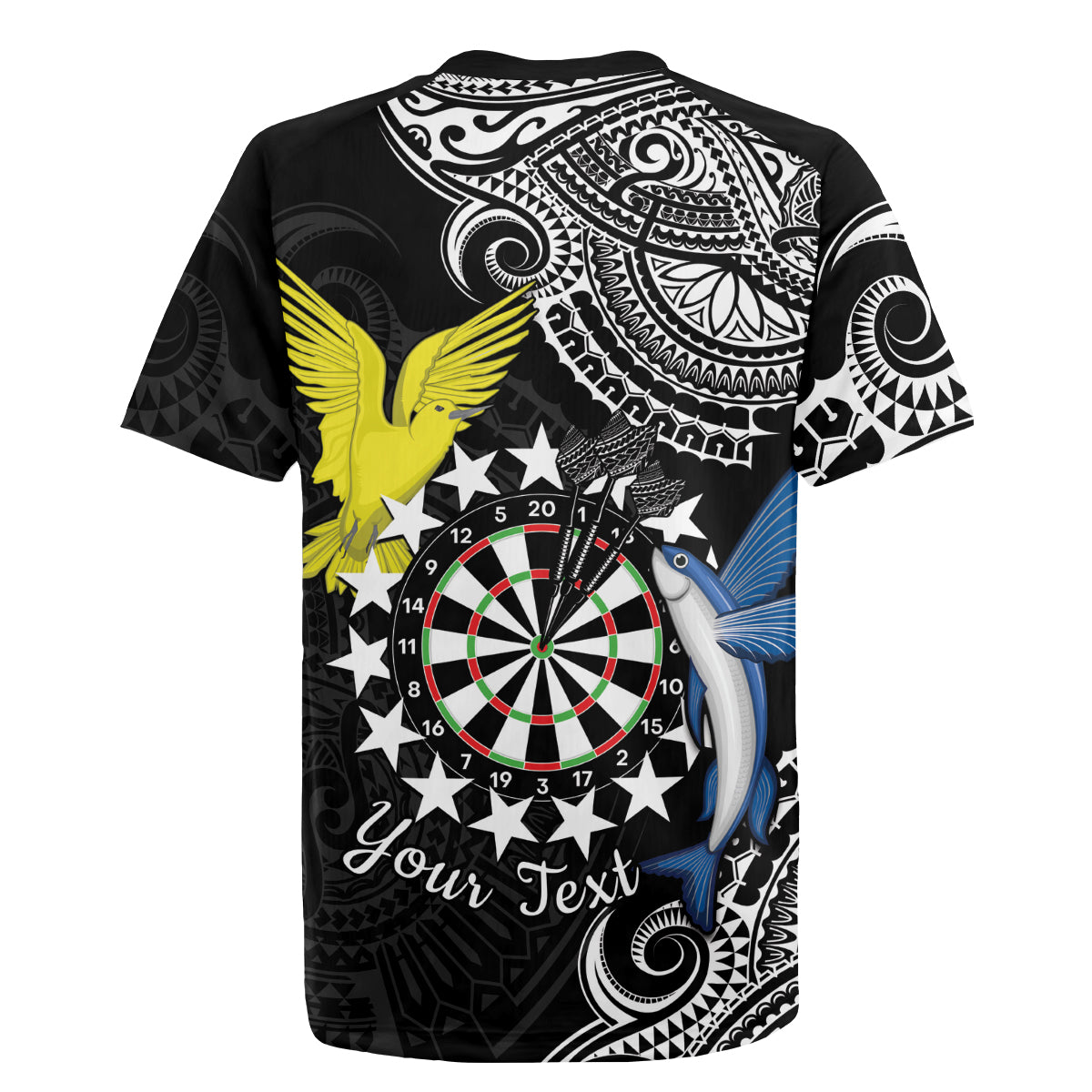 Personalised Cook Islands Darts Rugby Jersey Kuki Airani Tribal Pattern LT14 - Polynesian Pride