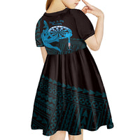 Aloha Hawaii Darts Kid Short Sleeve Dress Dart Board With Polynesian Shark - Blue LT14 - Polynesian Pride
