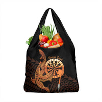 Aloha Hawaii Darts Grocery Bag Dart Board With Polynesian Shark - Gold LT14 1-pack One Size Gold - Polynesian Pride