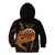 Aloha Hawaii Darts Kid Hoodie Dart Board With Polynesian Shark - Gold