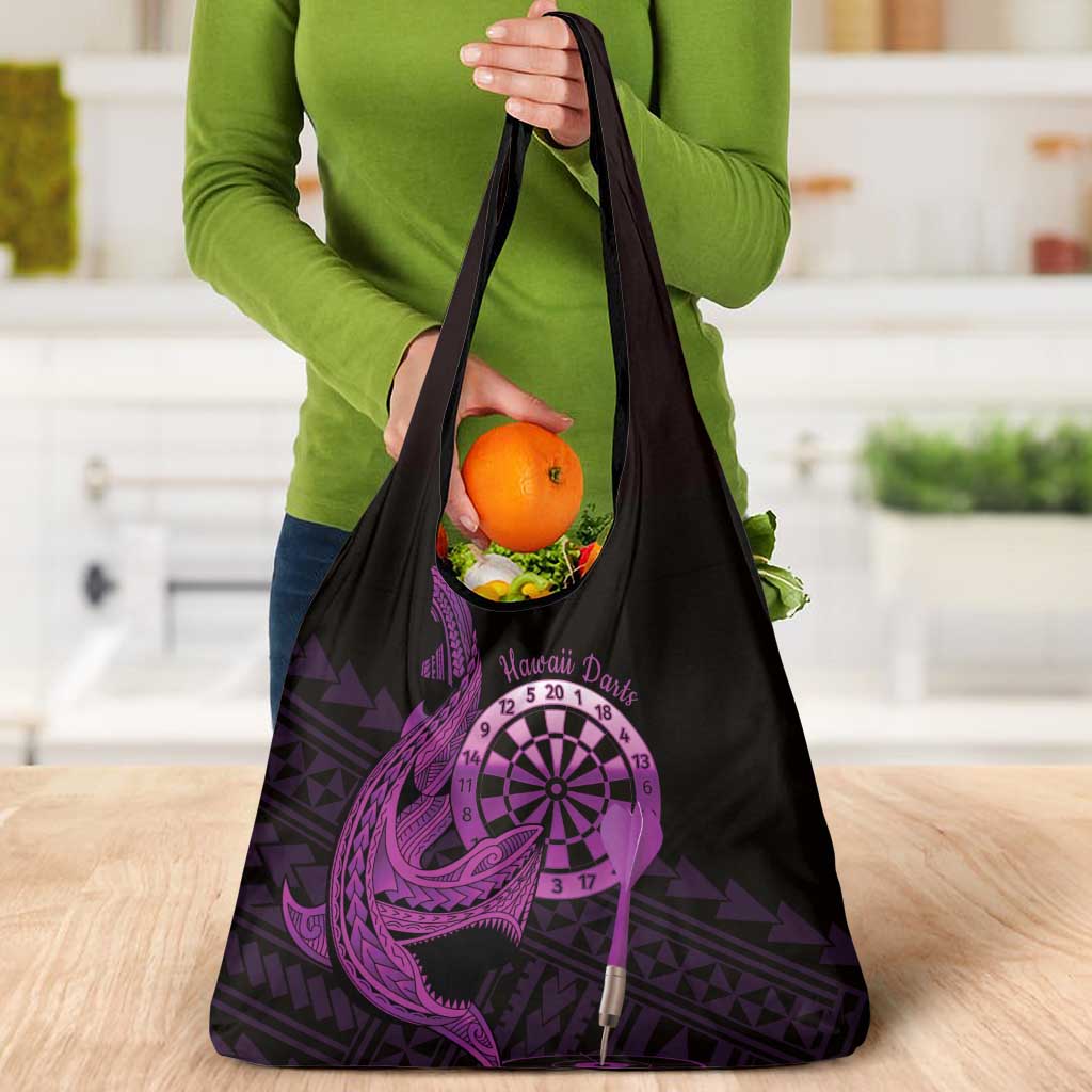 Aloha Hawaii Darts Grocery Bag Dart Board With Polynesian Shark - Purple LT14 - Polynesian Pride