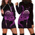 Aloha Hawaii Darts Hoodie Dress Dart Board With Polynesian Shark - Purple