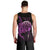 Aloha Hawaii Darts Men Tank Top Dart Board With Polynesian Shark - Purple