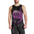 Aloha Hawaii Darts Men Tank Top Dart Board With Polynesian Shark - Purple