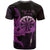 Aloha Hawaii Darts T Shirt Dart Board With Polynesian Shark - Purple