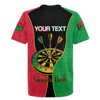 Personalised Vanuatu Darts Rugby Jersey Happiness Is A Tight Threesome Sand Drawing Art LT14 - Polynesian Pride