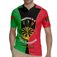 Personalised Vanuatu Darts Rugby Jersey Happiness Is A Tight Threesome Sand Drawing Art LT14 - Polynesian Pride