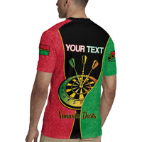 Personalised Vanuatu Darts Rugby Jersey Happiness Is A Tight Threesome Sand Drawing Art LT14 - Polynesian Pride