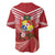 Tonga Darts Baseball Jersey Tongan Ngatu Pattern