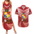 Tonga Darts Couples Matching Summer Maxi Dress and Hawaiian Shirt Tongan Ngatu Pattern